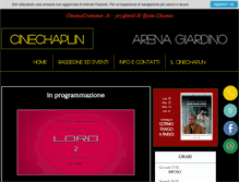 Tablet Screenshot of cinemacremona.it